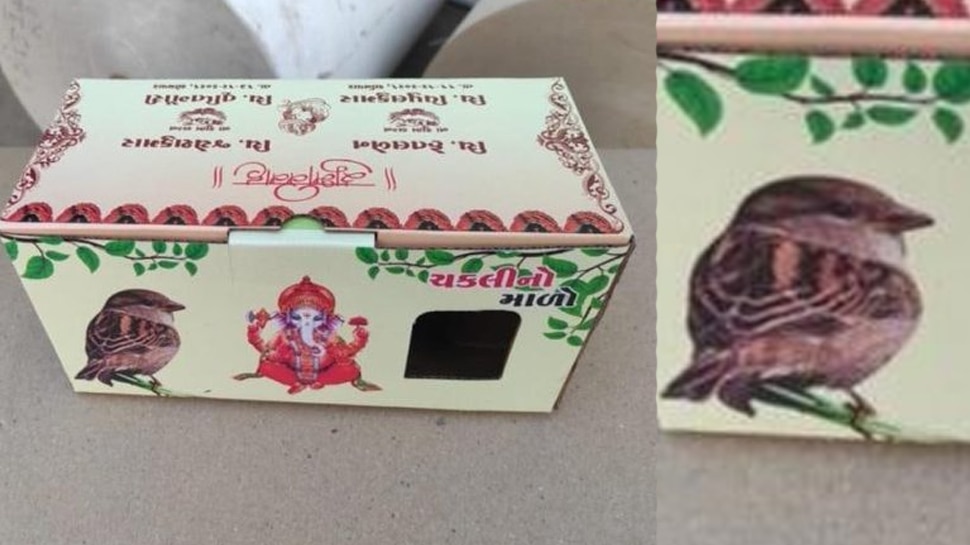 शख्स ने छपवाया अनोखा शादी कार्ड, बनवा दिया चिड़िया का घोसला; इस वजह से हो रही तारीफ