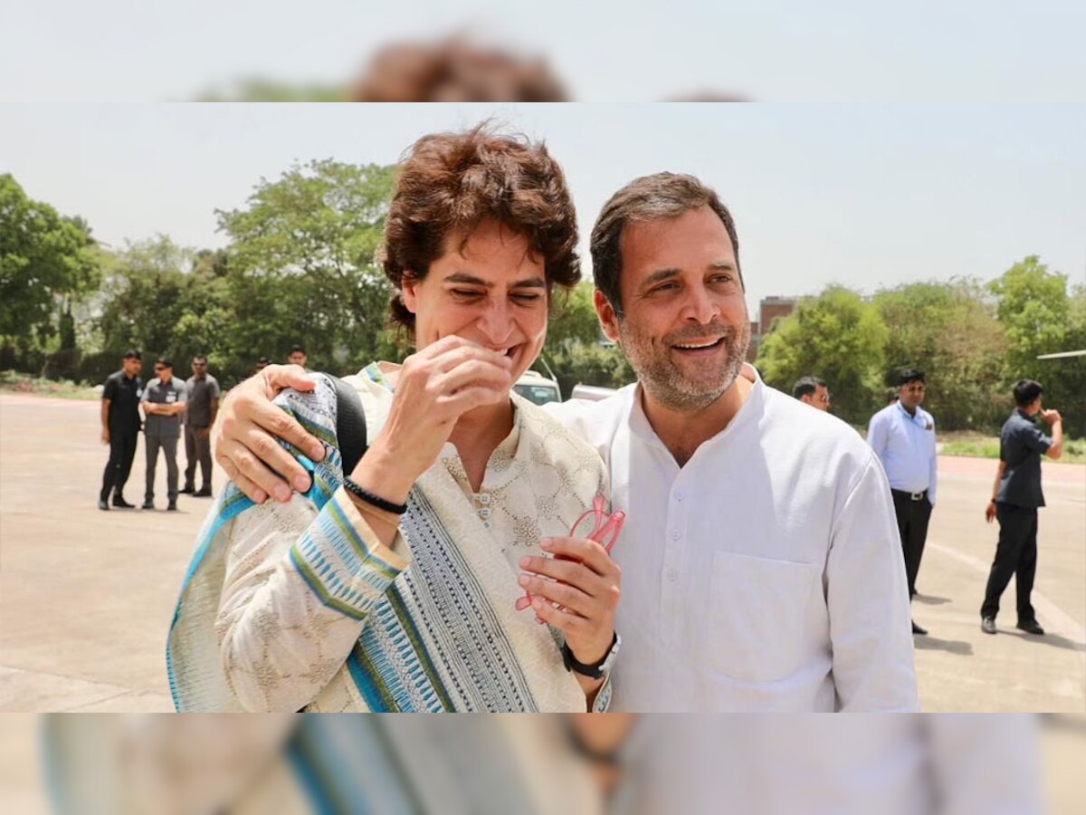 राहुल और प्रियंका की यह तस्वीर साल 2019 लोकसभा चुनाव के दौरान की है. (File Photo)
