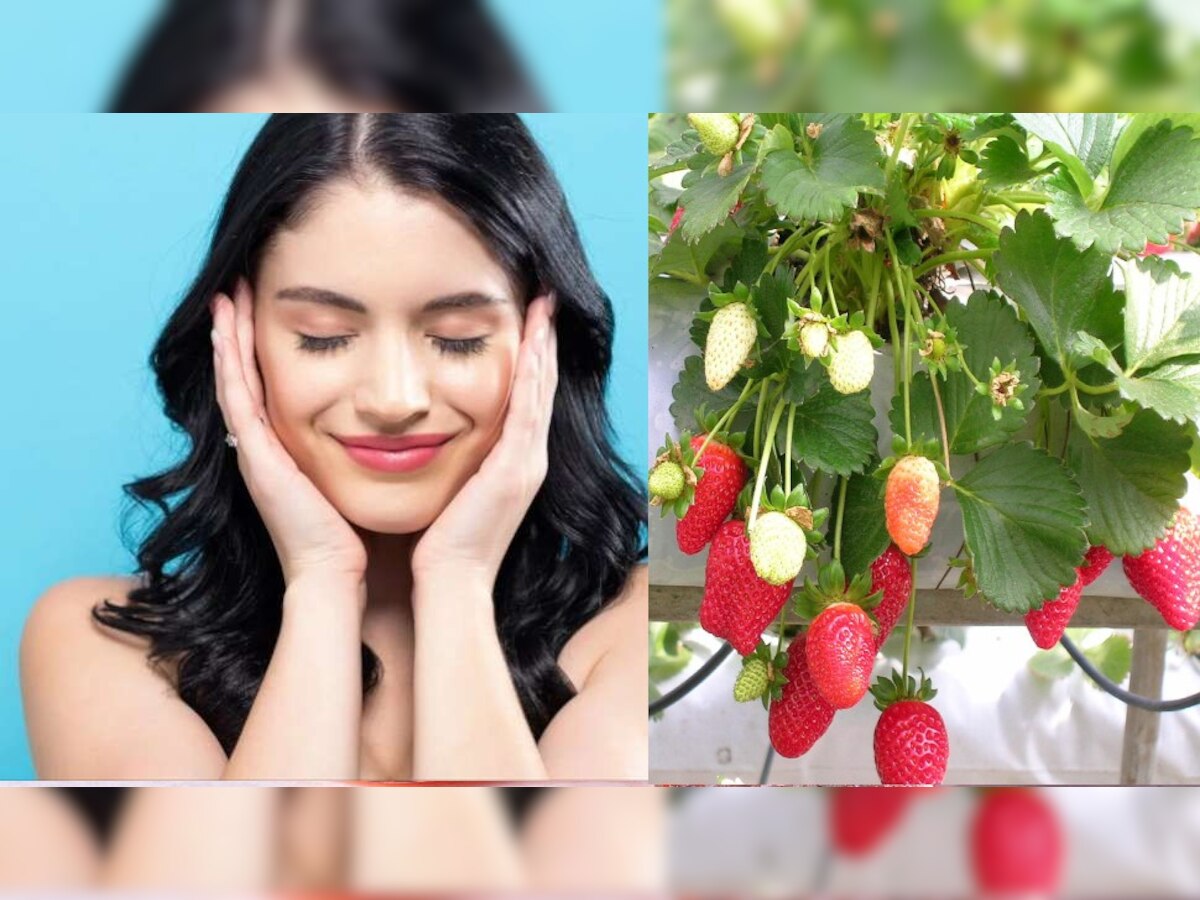 Strawberry face pack