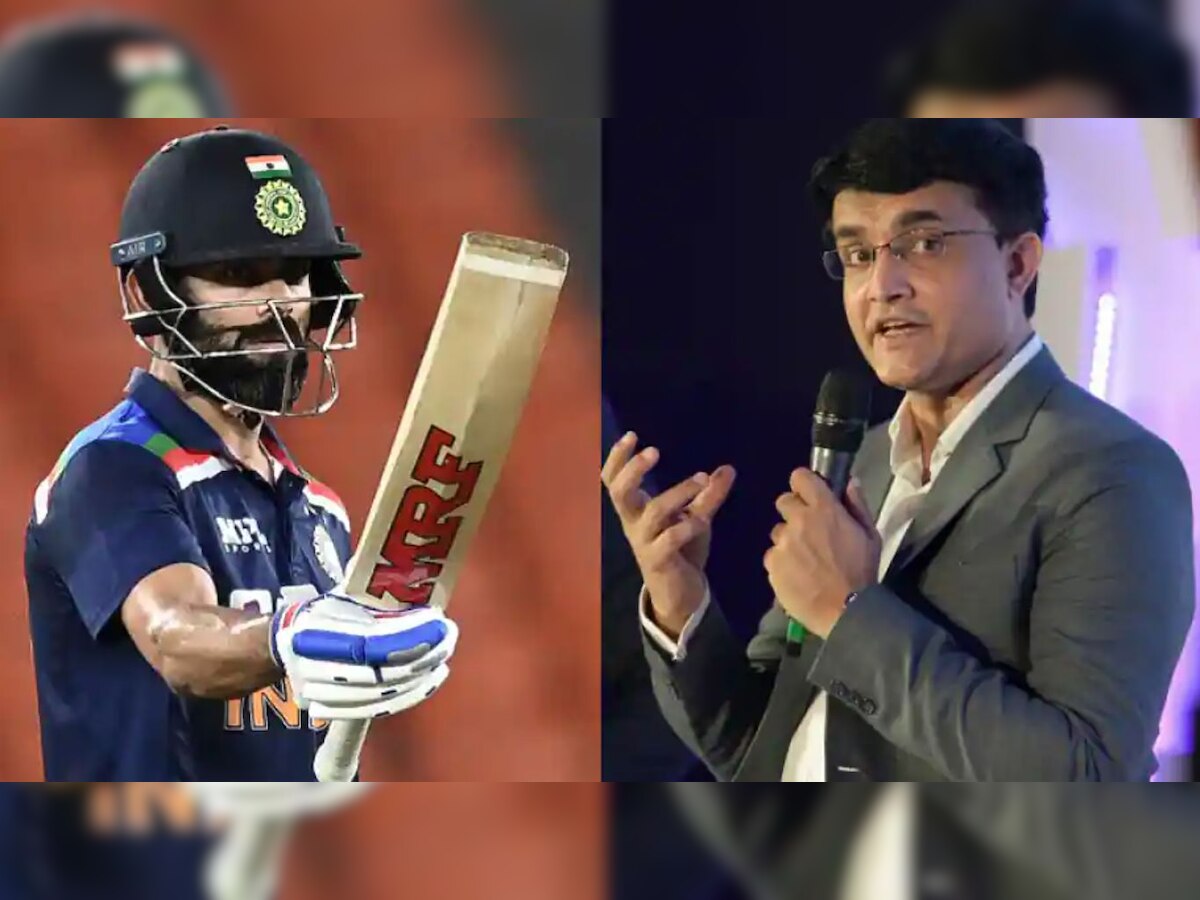 Virat Kohli and Sourav Ganguly