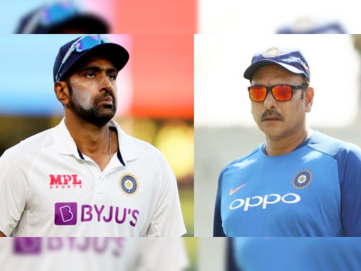 R Ashwin and Ravi Shastri 