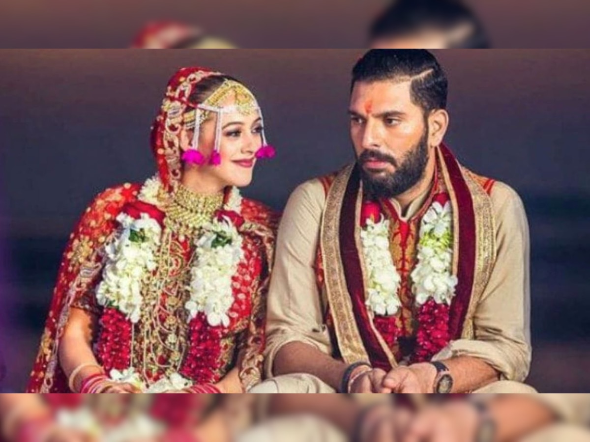 Yuvraj Singh and Hazel Keech