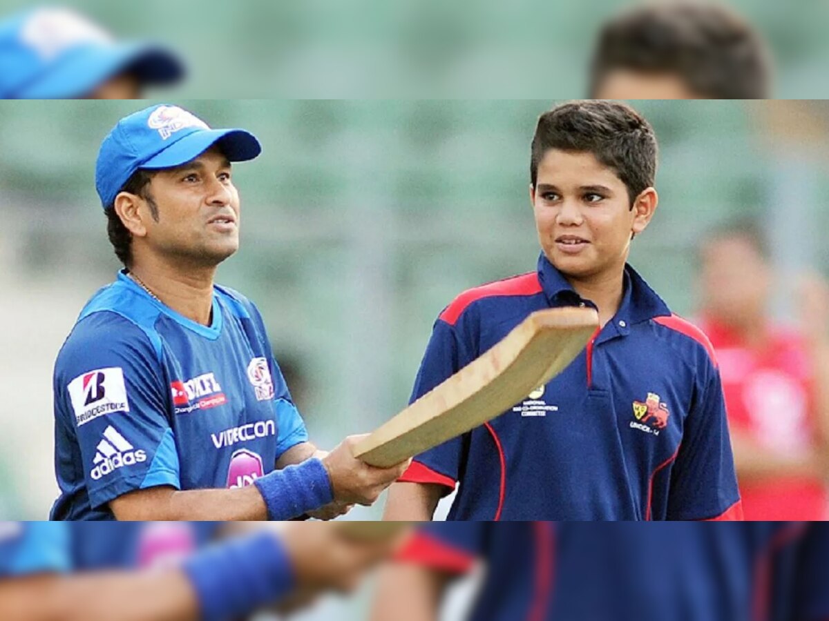 Sachin Tendulkar and Arjun Tendulkar 