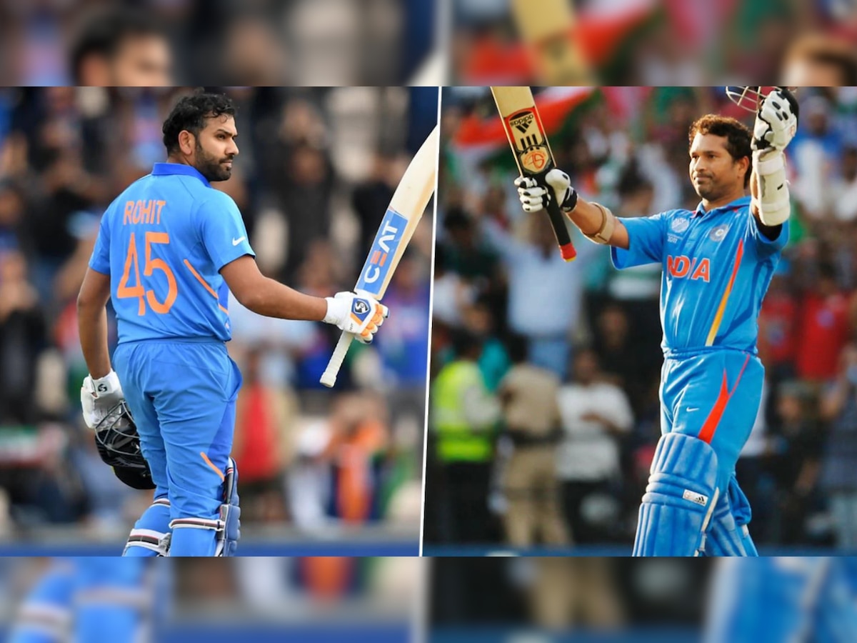 Rohit Sharma and Sachin Tendulkar