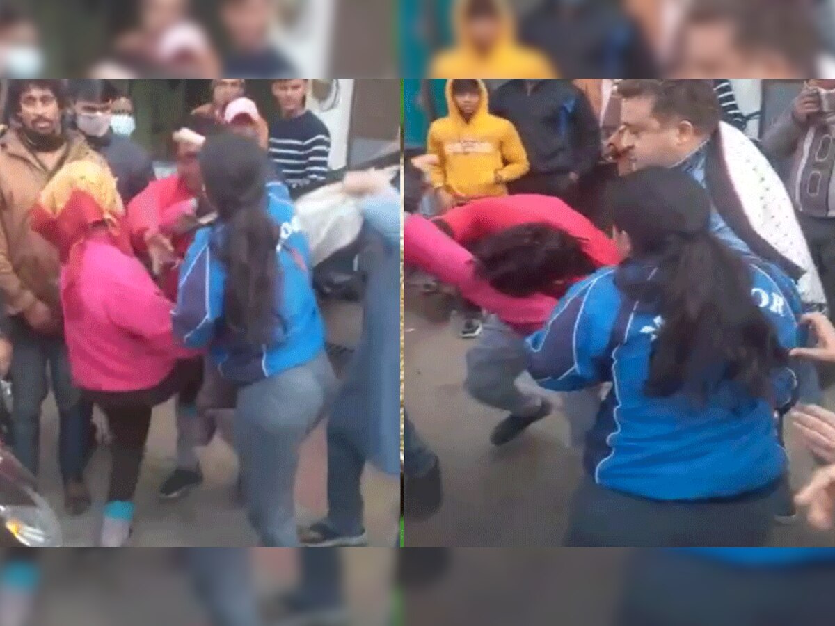 Ajmer: दो लड़कियों ने युवक की जमकर की धुनाई, वीडियो वायरल 