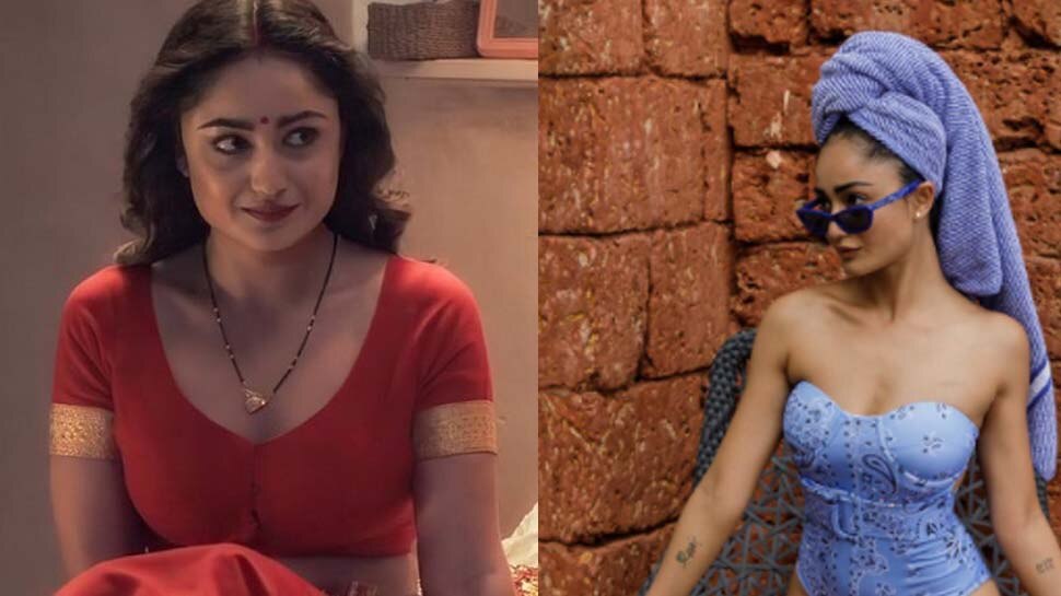 Aashram Babita aka Tridha Choudhury raise temprature in hot monokini photo  viral | कैमरे के सामने बोल्ड हुईं 'आश्रम' की साधी-सादी बबिता, आंखों से किए  ऐसे इशारे; मच गया बवाल| Hindi News,