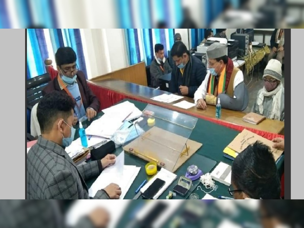 Uttarakhand Election 2022: पुष्कर सिंह धामी ने दाखिल किया नामांकन, खटीमा विधानसभा सीट से लड़ेंगे चुनाव