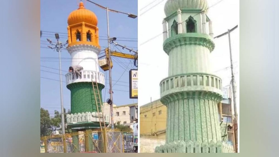 तिरंगे रंगों में रंगा गया महात्मा गांधी रोड पर मौजूद जिन्ना टावर, जानिए पूरा मामला