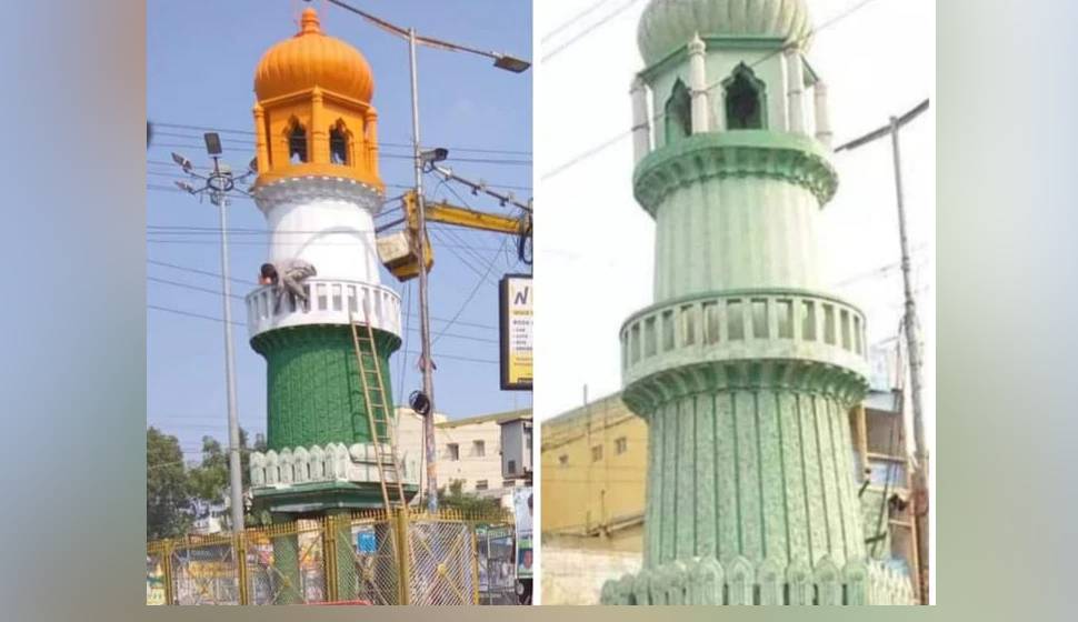 तिरंगे रंगों में रंगा गया महात्मा गांधी रोड पर मौजूद जिन्ना टावर, जानिए पूरा मामला तिरंगे रंगों में रंगा गया महात्मा गांधी रोड पर मौजूद जिन्ना टावर, जानिए पूरा मामला