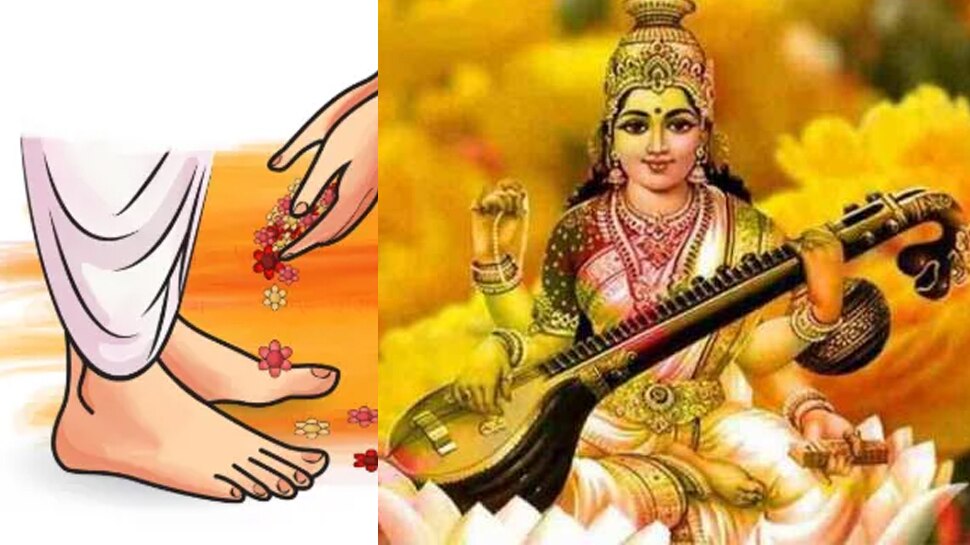 मां सरस्वती के साथ-साथ गुरुओं की पूजा