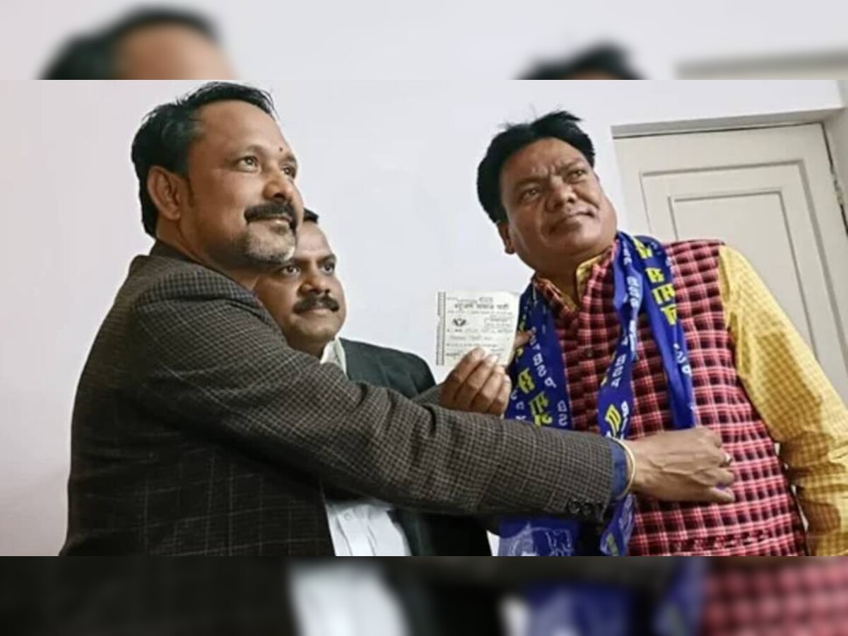 UP Chunav 2022: चुनाव से पहले भाजपा गठबंधन को तगड़ा झटका, अपना दल एस के विधायक हरिराम चेरो 'हाथी' पर हुए सवार 