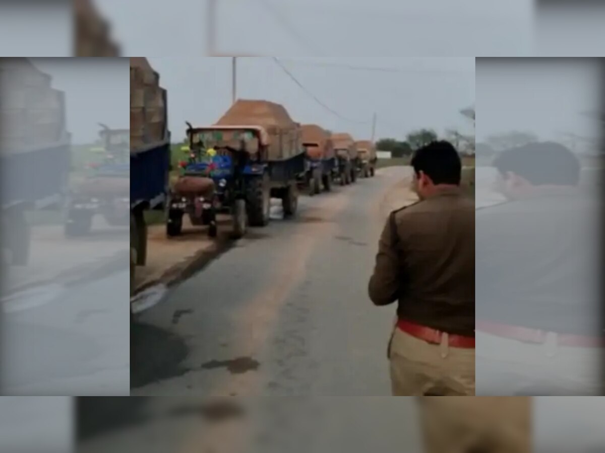 अवैध खनन के खिलाफ बड़ी कार्रवाई, सिंध नदी में खुदाई कर रहे 26 ट्रक समेत 32 वाहन जब्त