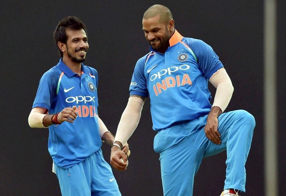 धवन ने चहल के साथ सीढ़ियों पर किया जबरदस्त डांस, Video वायरल