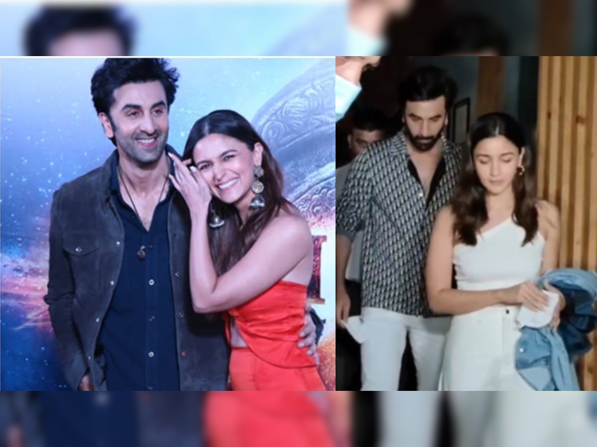 Alia Bhatt Spotted With Ranbir Kapoor She Got Shy When She Faced Camera रोमांटिक डिनर डेट पर