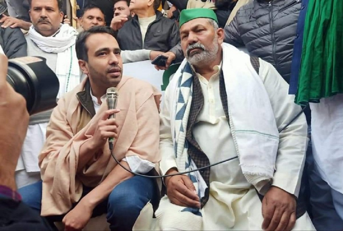 Rakesh Tikait and Jayant Chaudhary Rakesh Tikait and Jayant Chaudhary