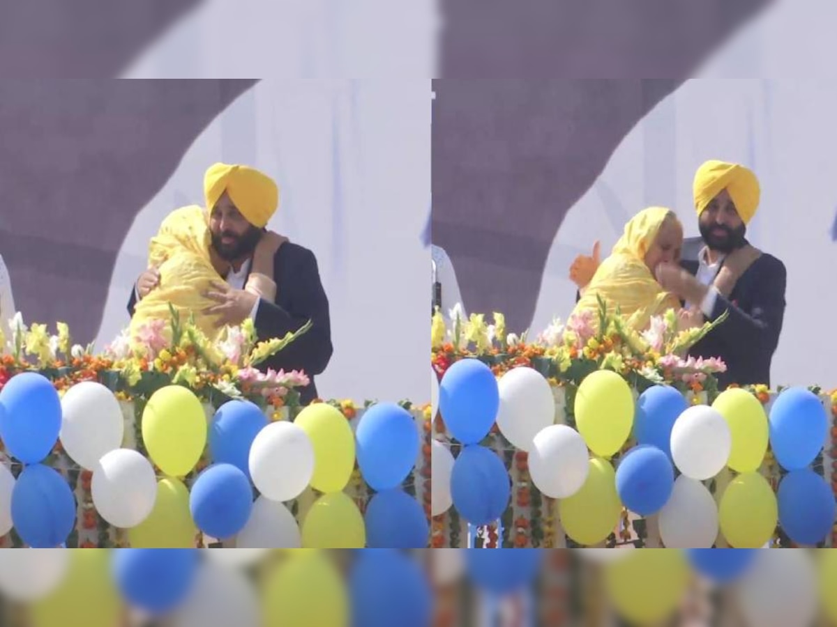 Punjab Assembly Elections 2022- ਪੰਜਾਬ ਵਿਚ ਫਿਰ ਗਿਆ 'ਆਪ' ਦਾ ਝਾੜੂ- ਭਗਵੰਤ ਮਾਨ ਦਾ ਨਹੀਂ ਚੱਕਿਆ ਜਾਂਦਾ ਚਾਅ, ਮਾਂ ਦੇ ਗਲ ਲੱਗ ਕੇ ਹੋਏ ਭਾਵੁਕ