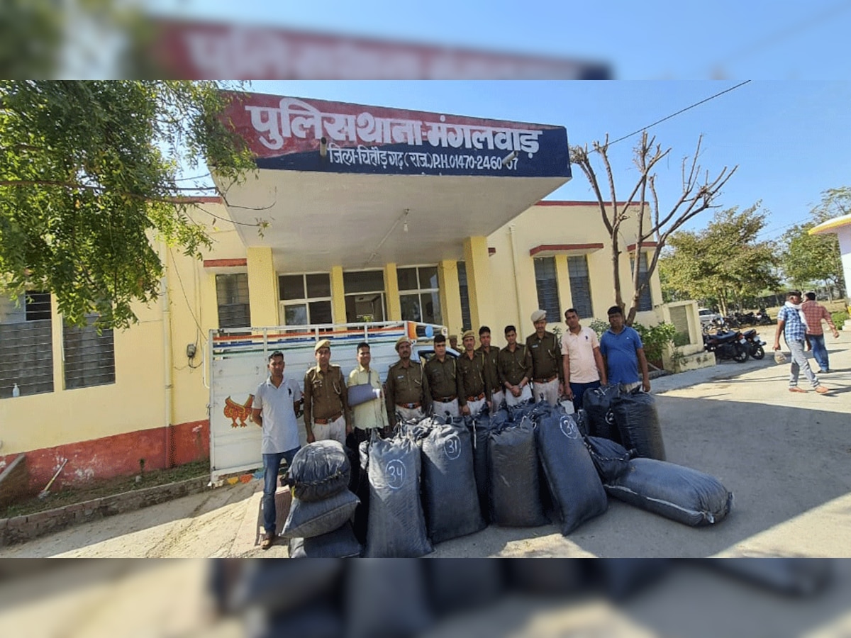 पुलिस ने पकड़ा 8 क्विंटल 40 किलो अवैध डोडाचुरा