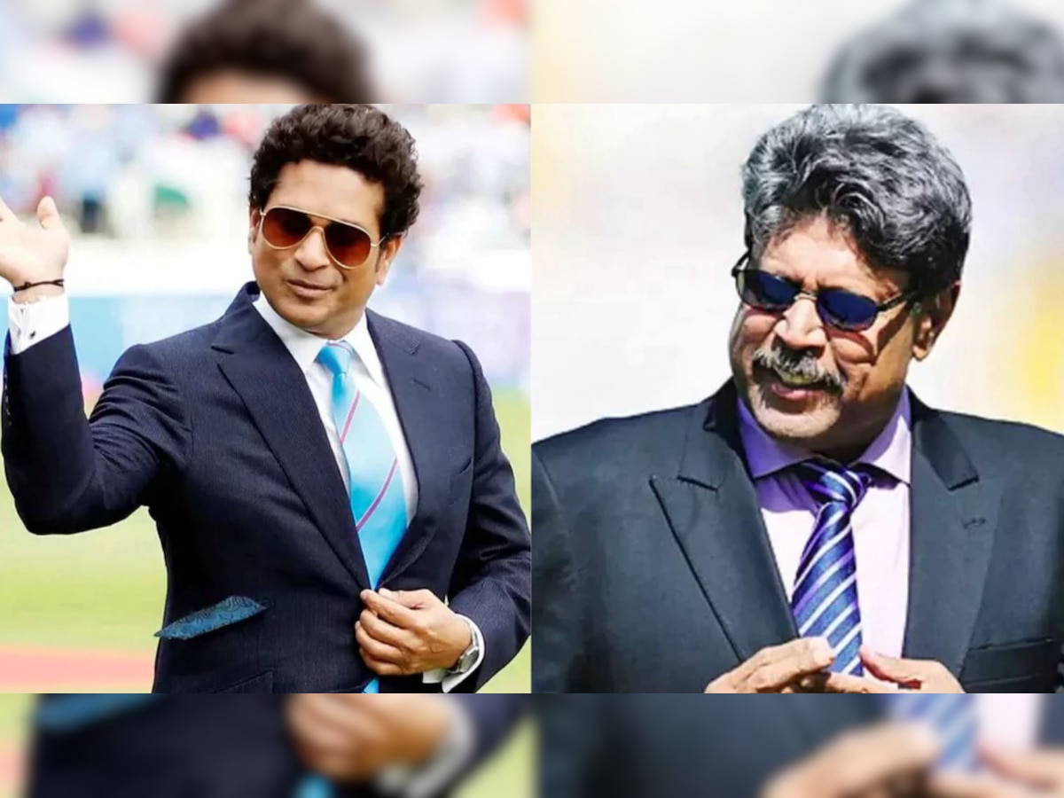 Sachin Tendulkar and Kapil Dev