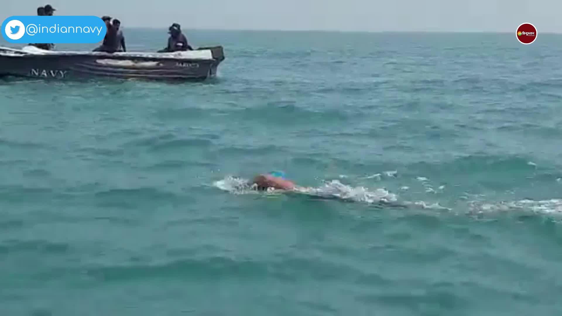 autism para swimmer jiya rai make history by crossing palk strait ...