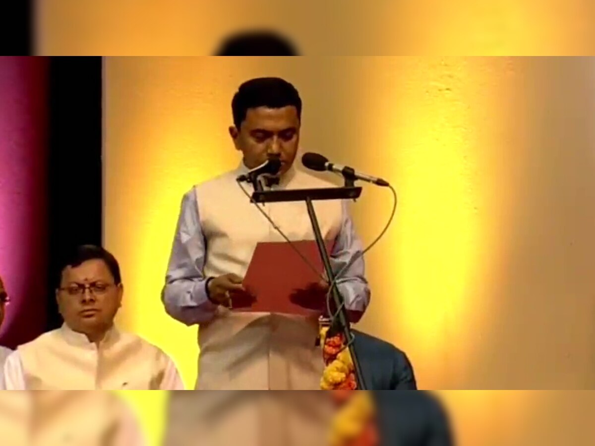 Pramod Sawant oath ceremony: प्रमोद सावंत लगातार दूसरी बार बने गोवा के CM, शपथ समारोह में शामिल हुए PM मोदी