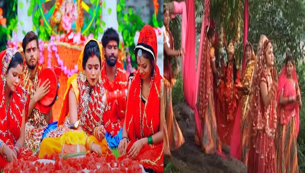 Anu Dubey Dimpal Singh Bhojpuri Devi Geet Video Viral ] | नवरात्रि पर ...