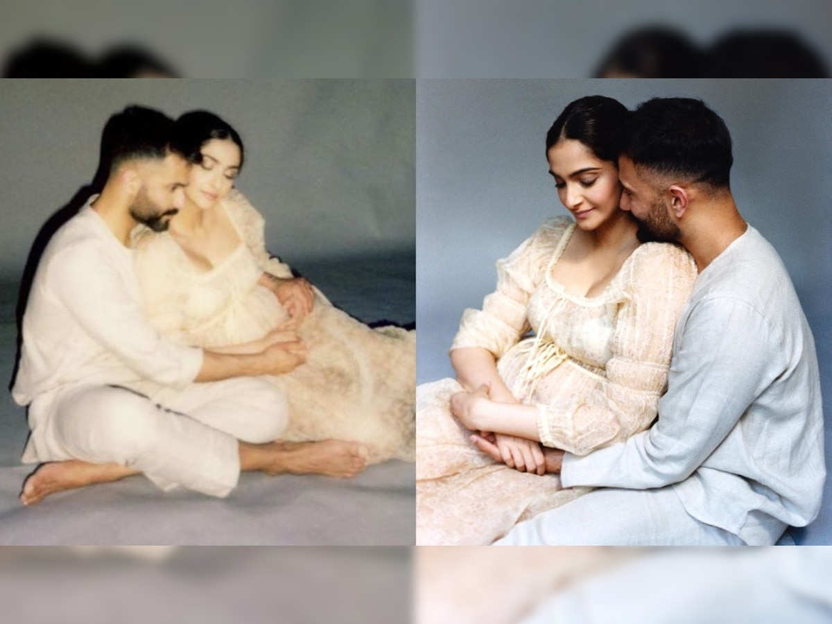 Sonam Kapoor Baby Bump: पति की बाहों में आराम करते सोनम कपूर ने फिर दिखाया बेबी बंप, प्रेग्नेंसी रोमांस वायरल