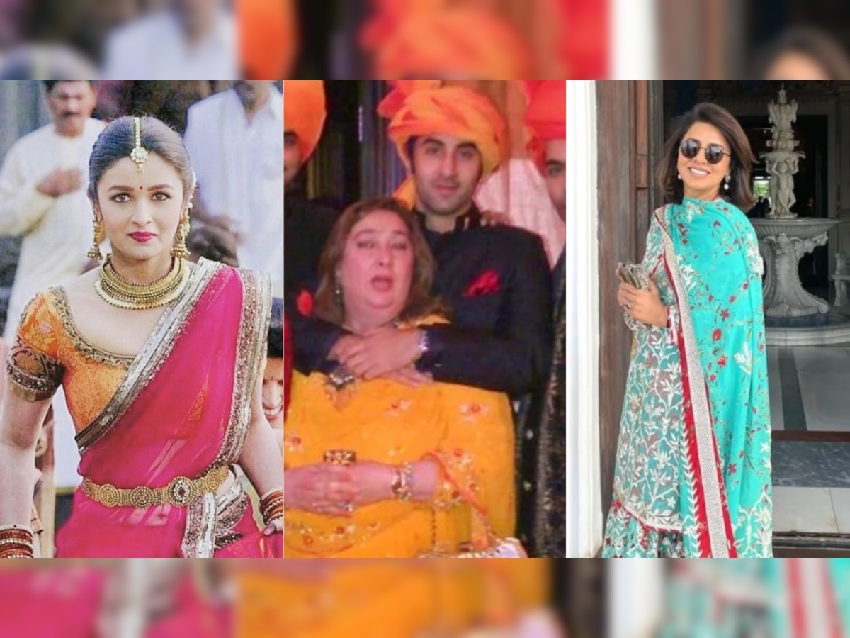 Ranbir Alia Wedding: शुरू हुईं रणबीर कपूर-आलिया भट्ट की शादी की रस्में, पूजा के लिए पहुंचा पूरा परिवार 