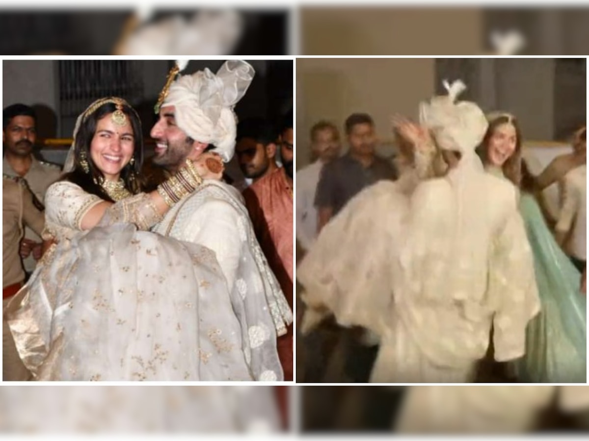 Ranbir Alia Wedding: शादी के बाद रणबीर ने सबके सामने पत्नी आलिया को गोद में उठा लिया