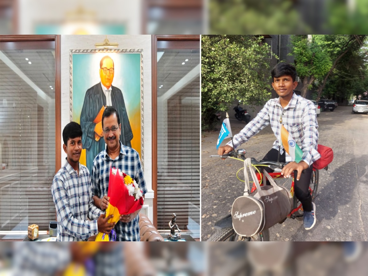 Arvind Kejriwal: दिल्ली के सीएम से मिलने के लिए 1,600 किलोमीटर तक चलाई साइकिल