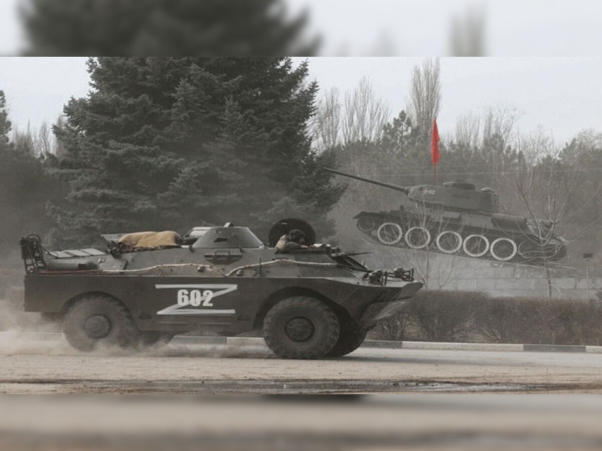 रूसी वाहनों पर 'Z' का निशान