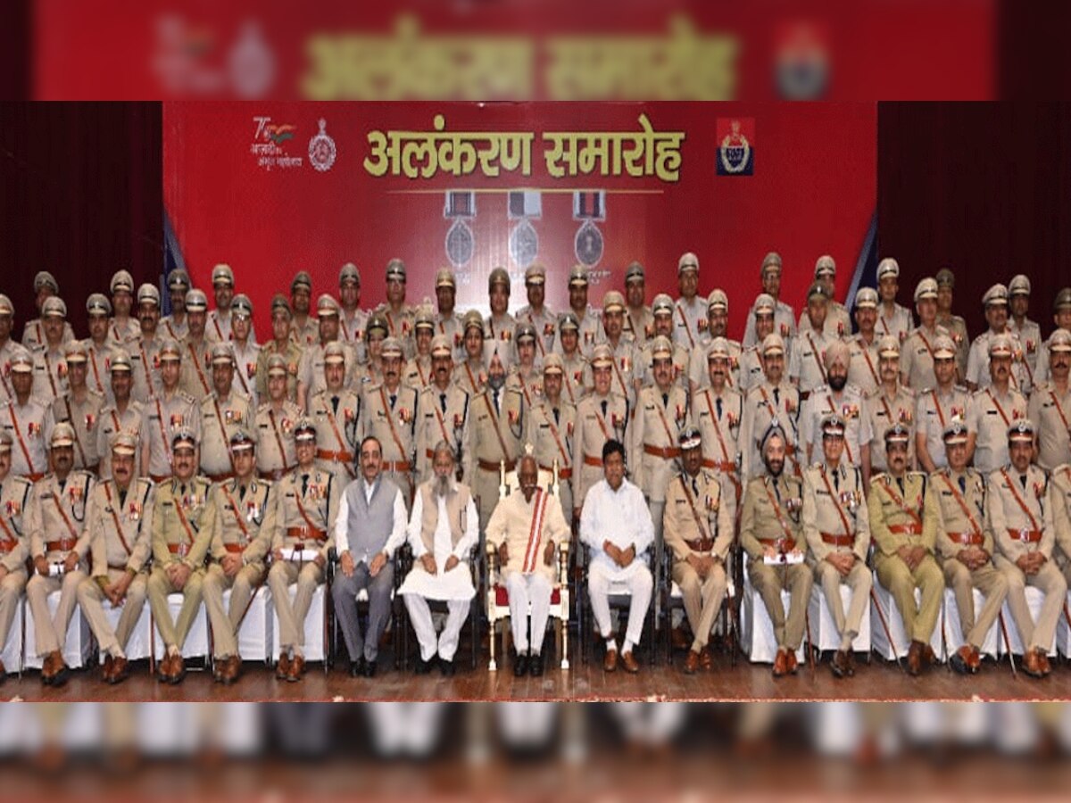 हरियाणा के 92 पुलिसकर्मियों को मिला विशिष्ट सेवाओं के लिए मेडल 