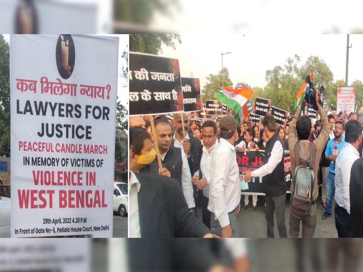 Bengal Violence: बंगाल की चीख दिल्ली तक सुनाई देगी! सड़कों पर उतरे सभी वकील
