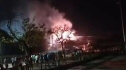 रतलाम रेलवे स्टेशन में जोरजदार धमाका, 10 मिनट तक निकलती रही चिंगारी
