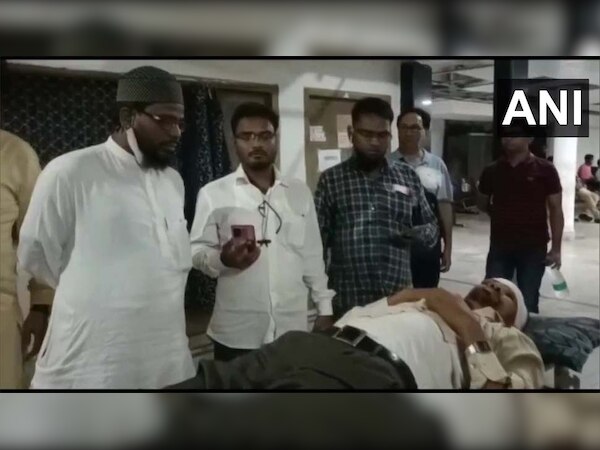 हादसे में घायल यात्री 