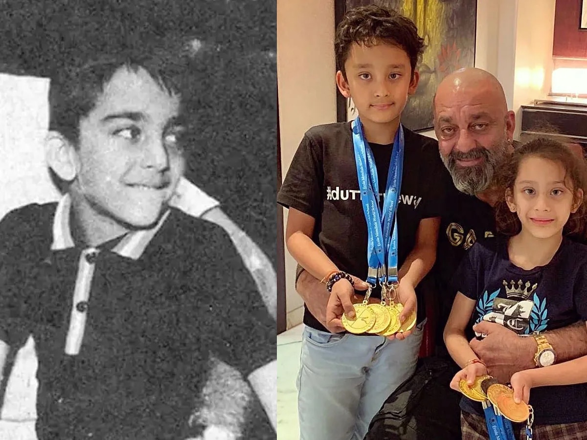 Sanjay Dutt Son Shahraan Dutt Sanjay Dutt Has two kids from Third Marriage  Iqra Dutt and Shahraan Dutt | Sanjay Dutt Son Shahraan Dutt: संजय दत्त की  ही तरह हैंडसम होगा बेटा