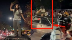 चंडीगढ़ में युवती का हाईवोल्टेज ड्रामा, कार की छत पर चढ़कर किया यूं हंगामा