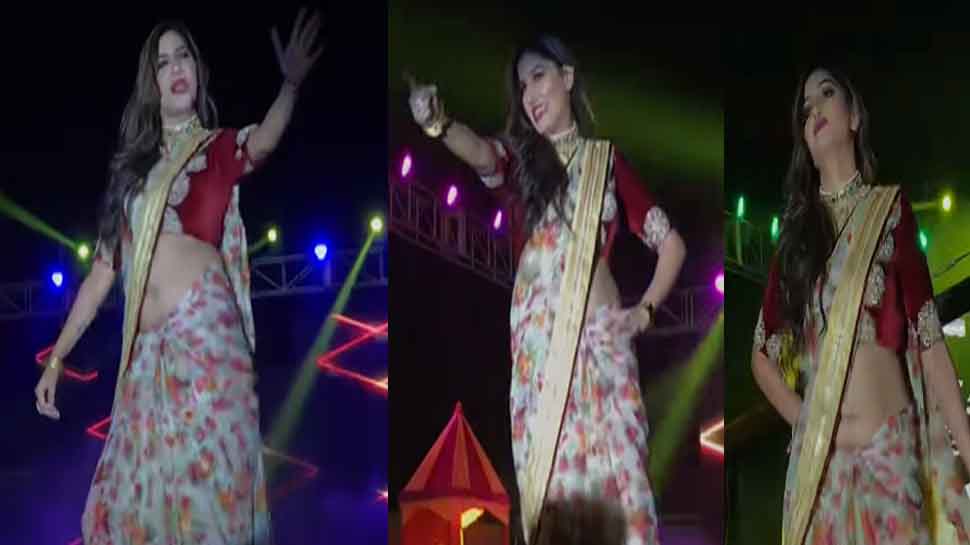 Sapna Choudhary Video: सपना चौधरी का डांस वीडियो हुआ वायरल; साड़ी में लगाए लटके झटके, देखें Sapna Choudhary Video: सपना चौधरी का डांस वीडियो हुआ वायरल; साड़ी में लगाए लटके झटके, देखें