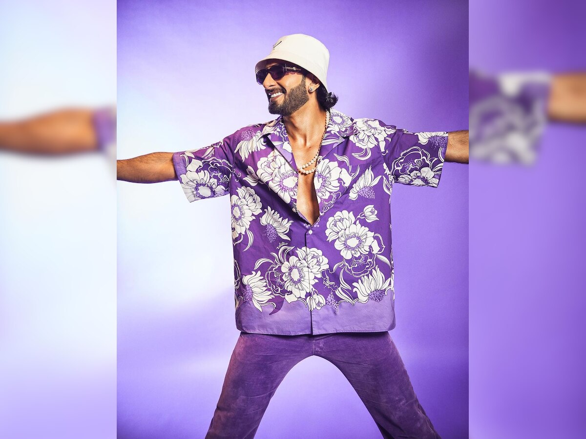 Photos: Looking like a bomb; Ranveer Singh flaunts his purple