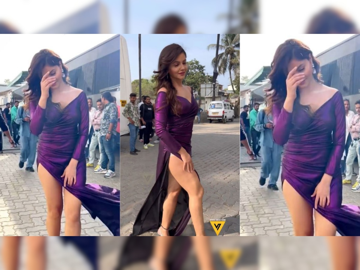Rubina Dilaik Oops Moment Video: हवा के झोंके से उड़ी रुबीना की ड्रेस, बीच सड़क पर संभाले नहीं संभल पाई