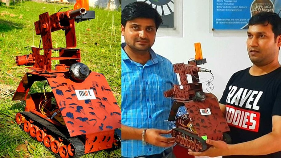 UP student made bulldozer robo gun will help police in stopping riots ...