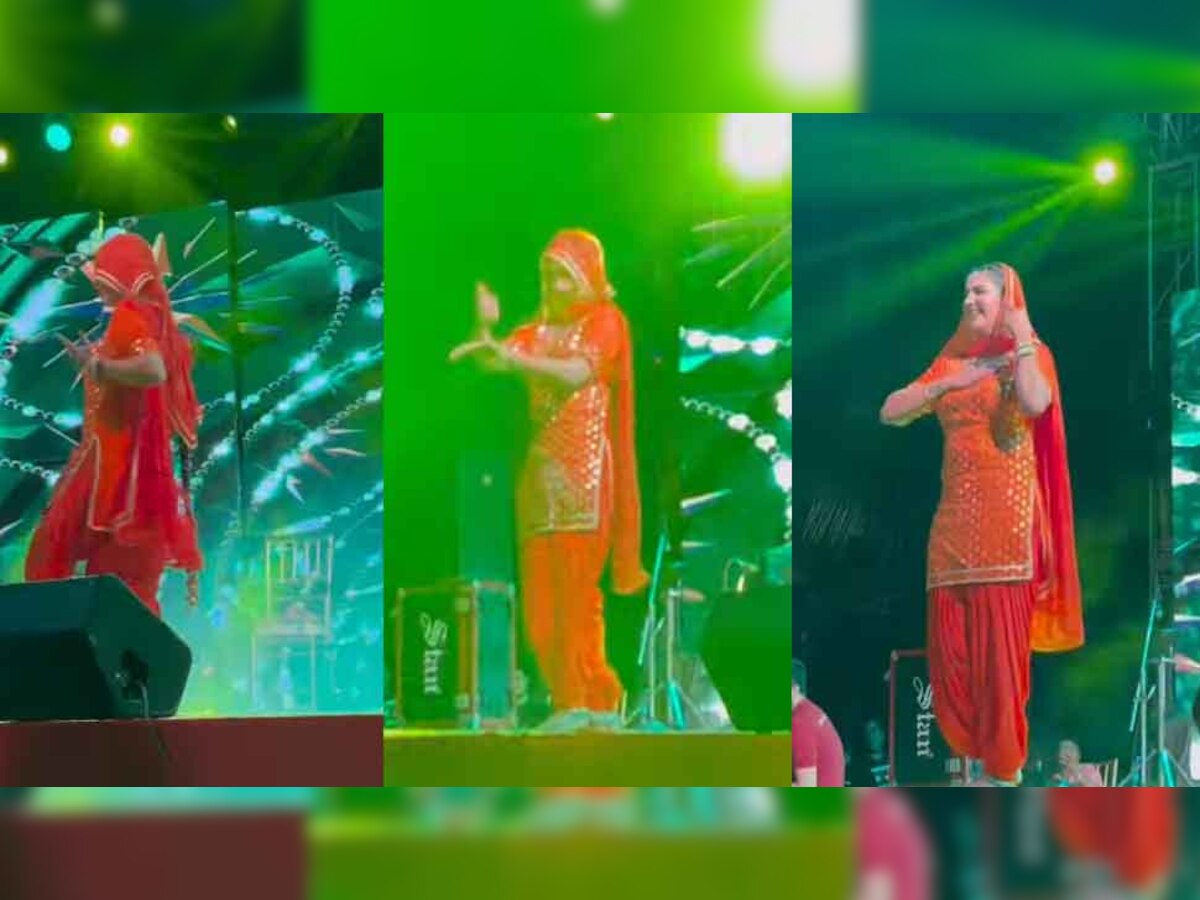 Sapna Choudhary New Video dance in Red suit on stage, watch here ...