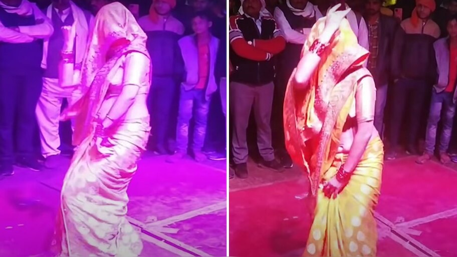brides viral dance video trending sapna choudhary song baratis shocked ...