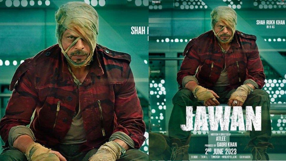 Shah Rukh Khan jawan movie poster and trailor released shah rukh share on  instagram mkph | Shah Rukh Khan Jawan First Poster Out: शाहरुख खान ने शेयर  किया अपनी फिल्म 'जवान' का