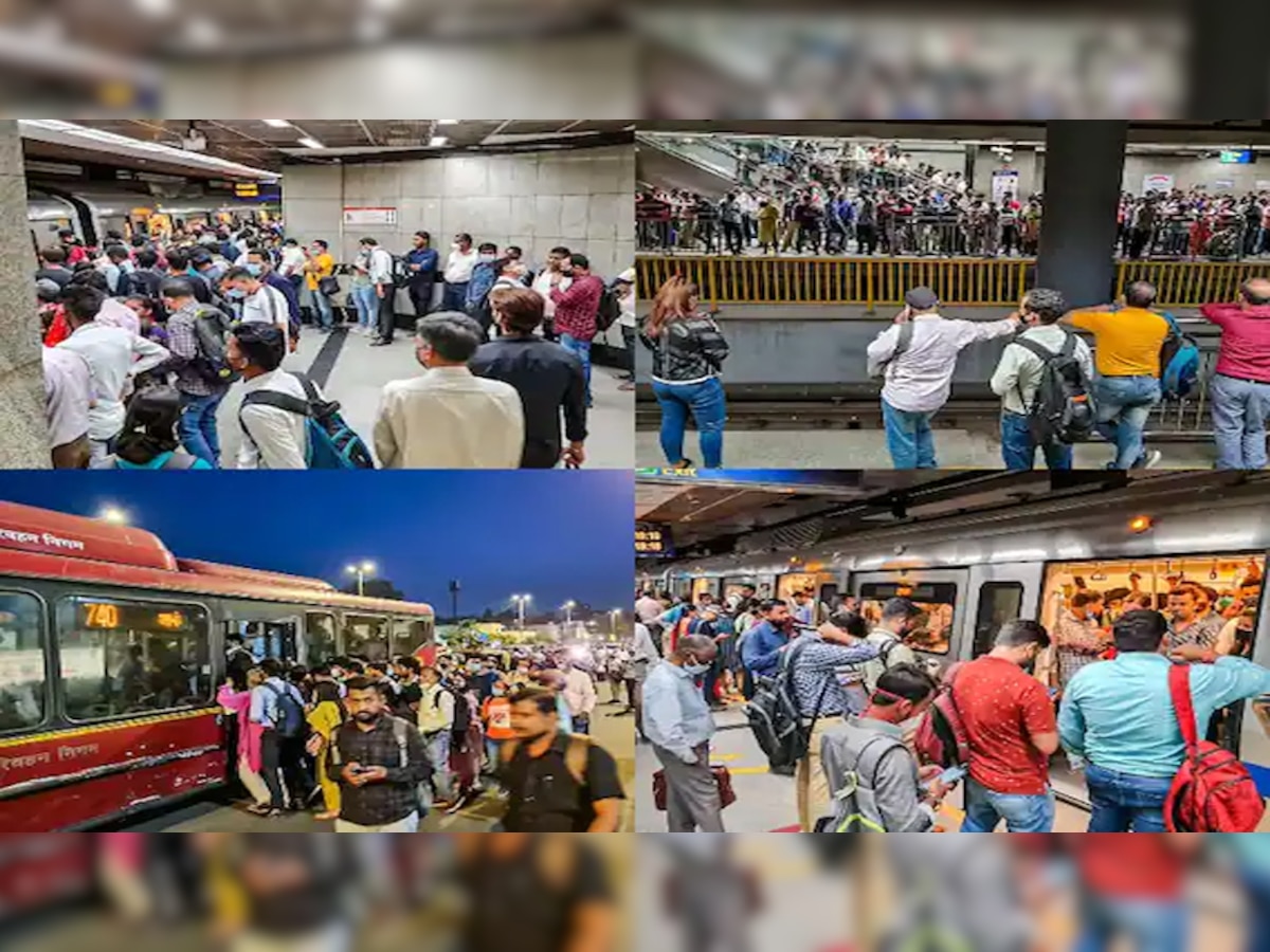 Delhi Metro: मेट्रो में खराबी के कारण बेहाल हुए लोग, स्टेशन पर उमड़ी लोगों की भीड़
