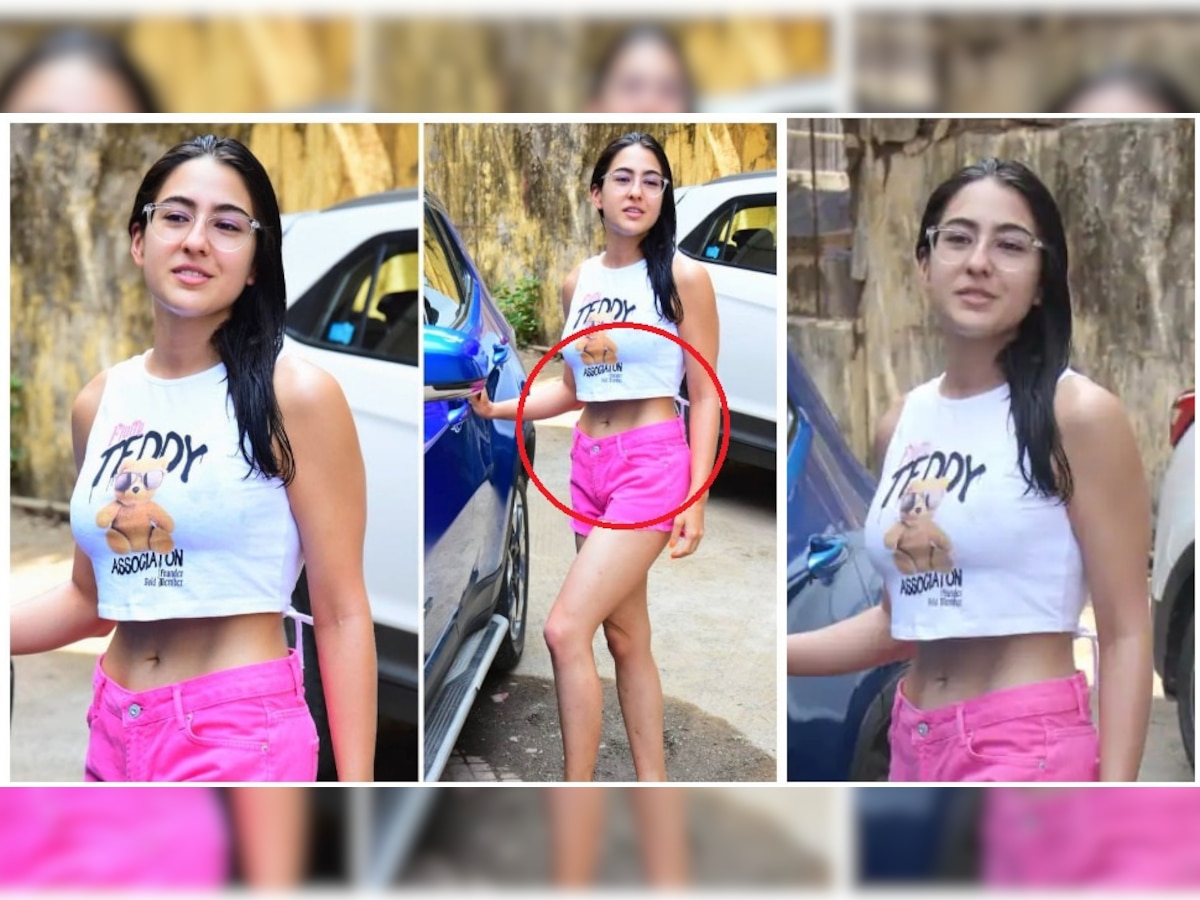 Sara Ali Khan Photos: नहीं थम रहा सारा का ट्रांसफॉर्मेशन, अब पेट देख लोगों ने पकड़ लिया सिर; बोले- पैंट कैसे रोकती हो?