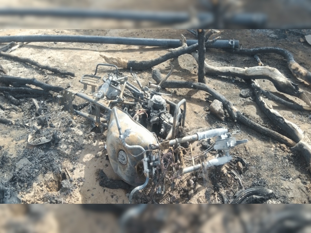 कोलायत में किसान की ढाणी में लगी आग, 42 लाख से ज्यादा का सामान जलकर राख