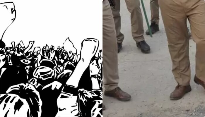 पैगंबर के खिलाफ &#039;अपमानजनक&#039; पोस्ट वायरल, प्रदर्शनकारियों ने पुलिस के सामने किया ये काम