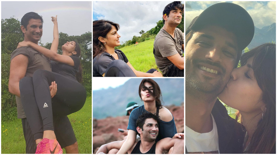 Ssr And Rhea rhea chakraborty shares unseen romantic photos with boyfriend sushant ...