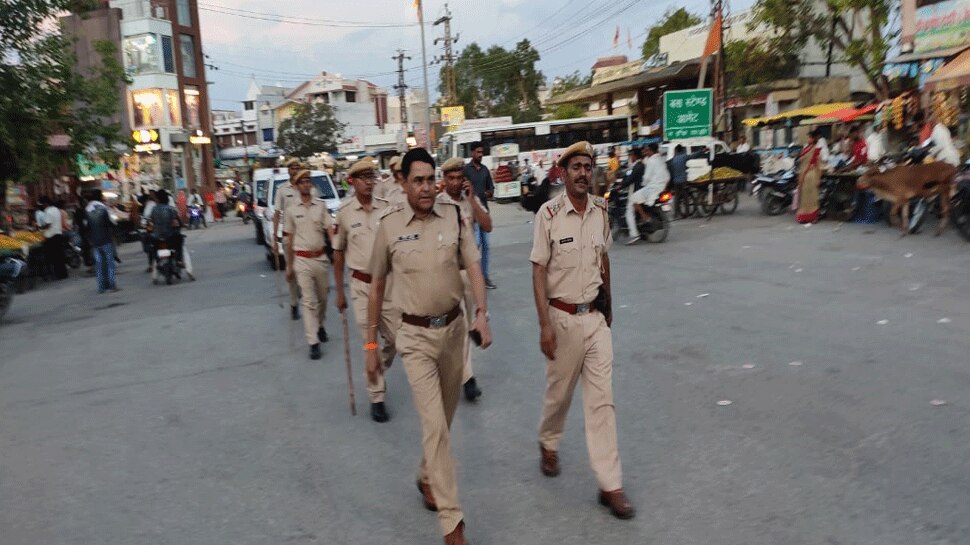 Amet police station took out flag march, appealed to maintain ...