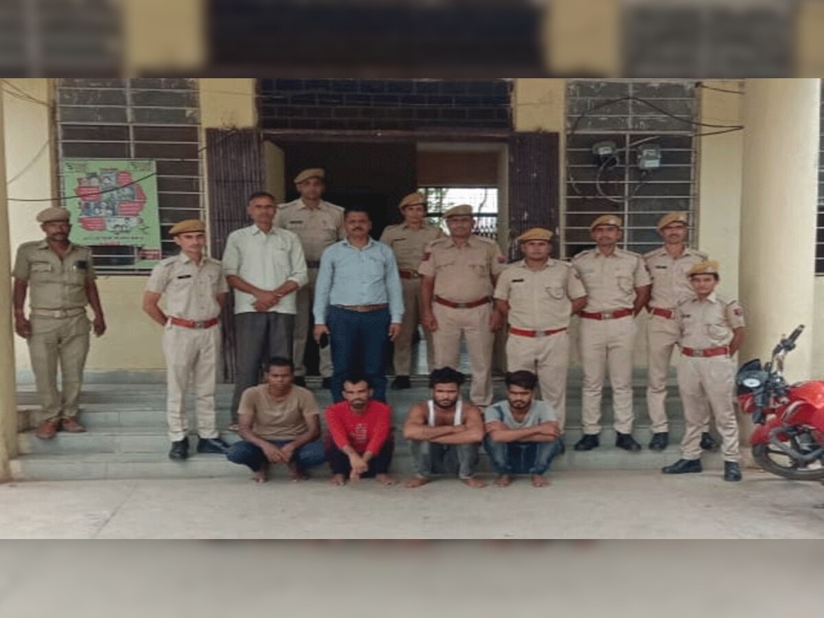 Khanpur: अंतर्राज्यीय डीजल चोर गिरोह के चार सदस्य गिरफ्तार, कार भी बरामद